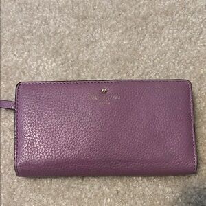 Kate Spade Purple Leather Wallet